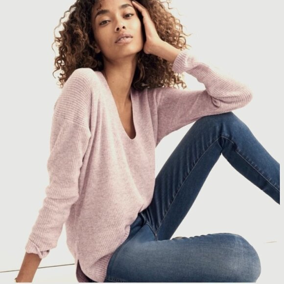 MADEWELL V-Neck Pullover Sweater Merino Wool/Alpaca Size S - Picture 2 of 10